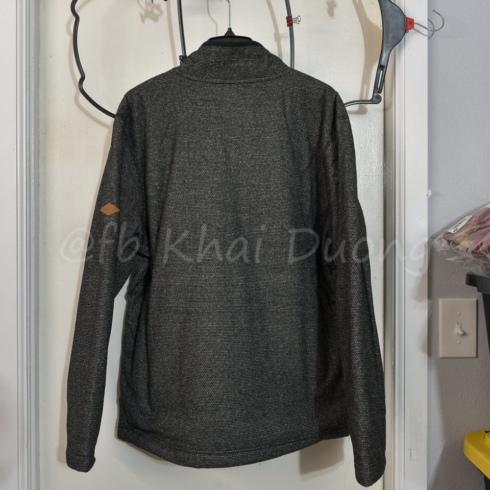 Orvis Men Fleece Lined 1/4 Zip Pullover GRAY - Picture 4 of 8